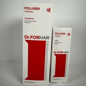 Dr.FORHAIR Folligen Shampoo & Scalp Tonic Set – New